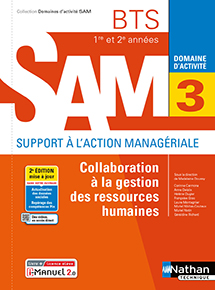 Domaine d'activit&eacute; 3 - Collaboration &agrave; la gestion des ressources humaines - BTS SAM [1re et 2e ann&eacute;es] -&nbsp;&Eacute;d.2021